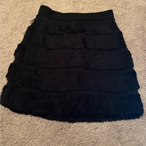Stella McCartney- NWT Black Layered Fringe Trish Mini Skirt - Picture 4 of 5